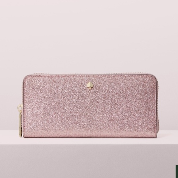 kate spade Handbags - NWT Kate Spade Burgess court rose gold zip wallet